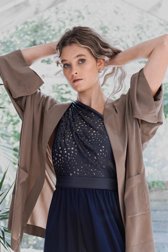 Image Title Silk Crepe De Chine Autumn Jacket